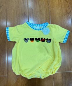 Halloween Mickey Mouse head French knot boy bubble