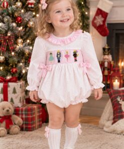 French Knot Christmas Nutcracker Girl Bubble/Dress